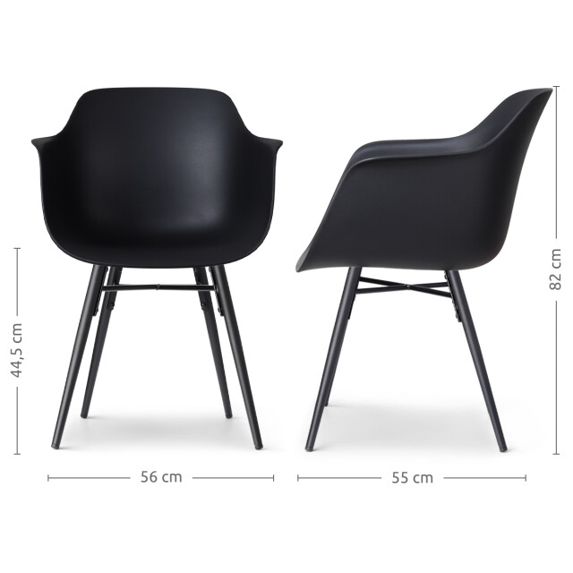 Nolon Nena-puk eetkamerstoel houten onderstel 2833945 large
