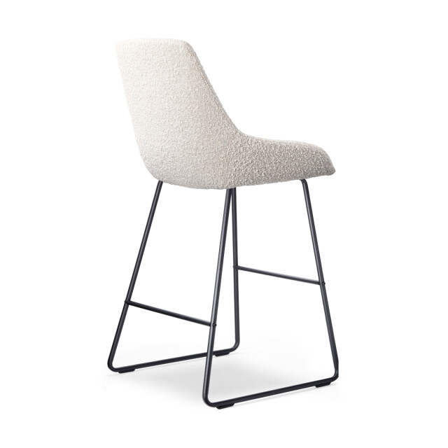 Nolon Nino-isa barkruk bouclé zwart onderstel 65 cm set van 2 2831598 large