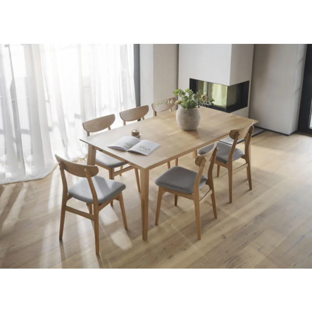 Rowico Home Filippa verlengbare houten eettafel naturel 180 x 90 cm 2028730 large