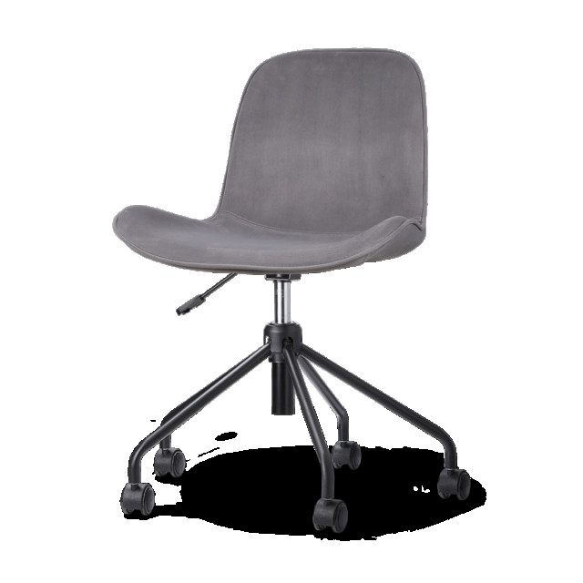 Nolon Nout-fé bureaustoel velvet zwart onderstel 2028205 large