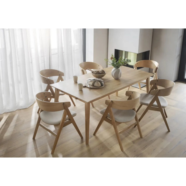 Rowico Home Filippa verlengbare houten eettafel naturel 180 x 90 cm 2028730 large