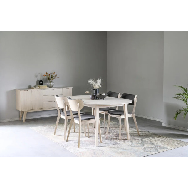 Rowico Home Filippa uitschuifbare houten eettafel whitewash 170 x 105 cm 2430617 large