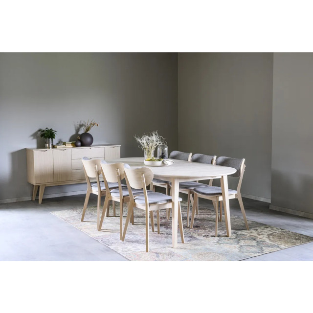 Rowico Home Filippa uitschuifbare houten eettafel whitewash 170 x 105 cm 2430617 large