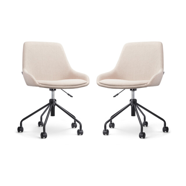 Nolon Nout-isa bureaustoel zwart onderstel set van 2 2831594 large