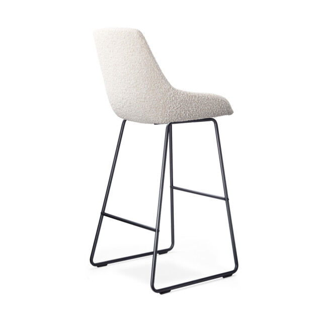Nolon Nino-isa barkruk bouclé zwart onderstel 75 cm set van 2 2831604 large