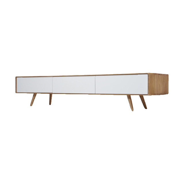 Gazzda Ena lowboard houten tv meubel naturel 225 x 55 cm 2027187 large