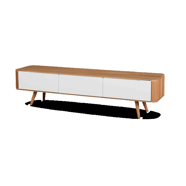 Gazzda Ena lowboard houten tv meubel naturel 180 x 42 cm 2027182 large