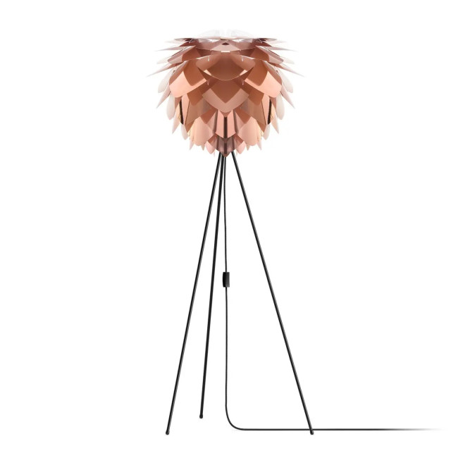 Umage Silvia medium vloerlamp copper met tripod zwart Ø 50 cm 2029750 large