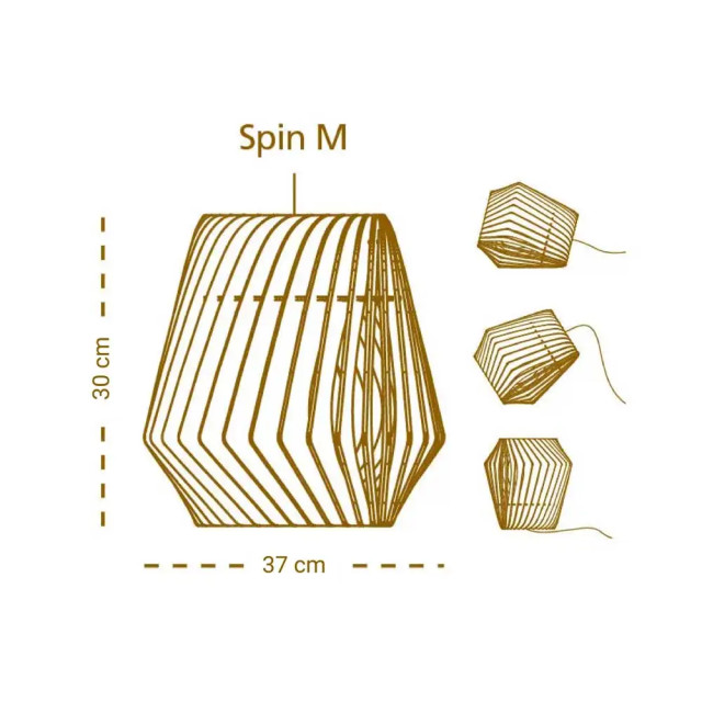 Bomerango Spin m houten lampenkap medium Ø 37 cm 2027888 large