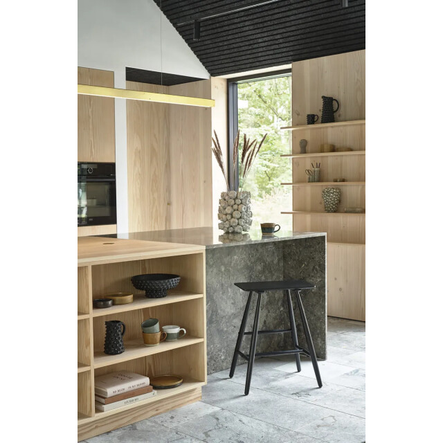 Villa Collection Bast houten barkruk 64 cm 2057422 large