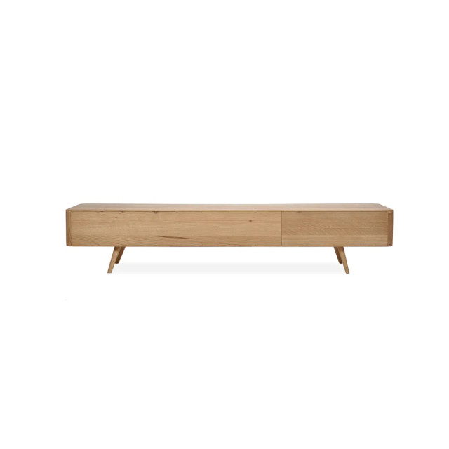 Gazzda Ena lowboard houten tv meubel naturel 225 x 42 cm 2027181 large