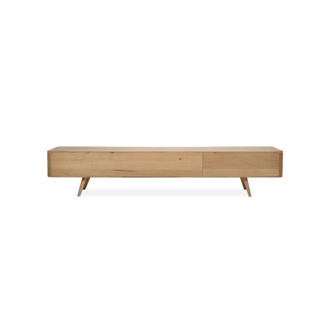 Gazzda Ena lowboard houten tv meubel naturel 225 x 55 cm 2027187 large