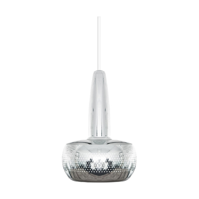 Umage Clava hanglamp polished steel met koordset wit Ø 21,5 cm 2027820 large