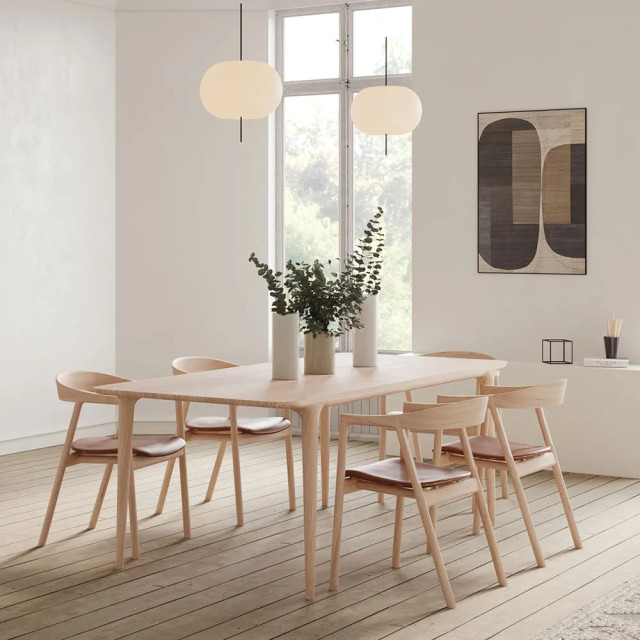 Gazzda Fawn table houten eettafel whitewash 200 x 90 cm 2028661 large