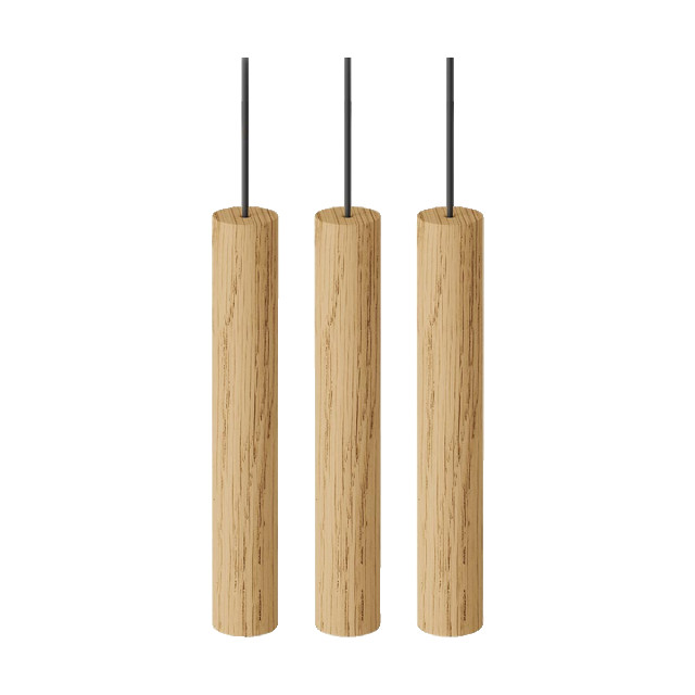 Umage Chimes cluster 3 houten hanglamp naturel set van 3 2027922 large