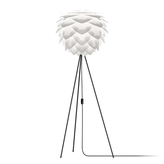 Umage Silvia medium vloerlamp white met tripod zwart Ø 50 cm 2029768 large