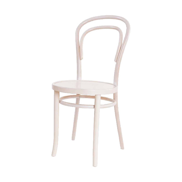 Fameg Vienna thonet no. 14 houten bistrostoel whitewash 2028521 large