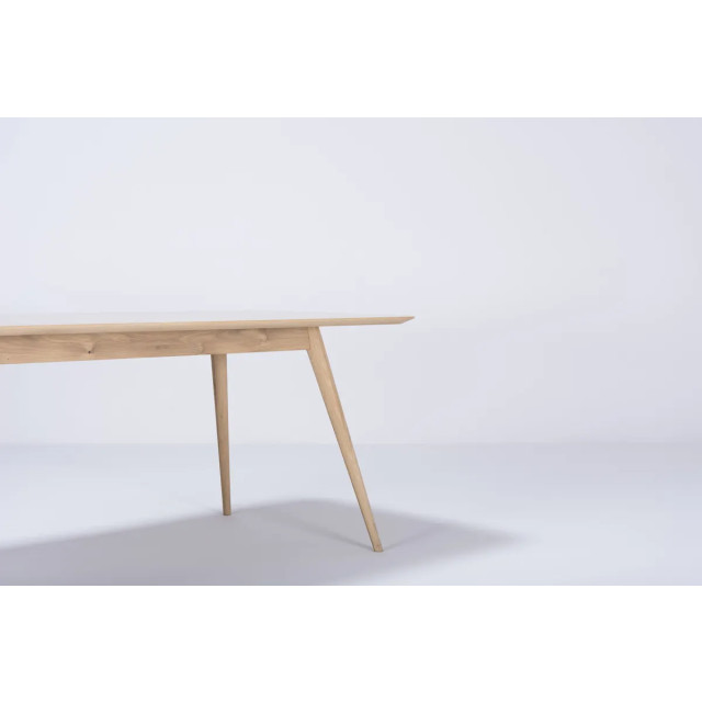 Gazzda Stafa table houten eettafel whitewash 220 x 90 cm 2042009 large