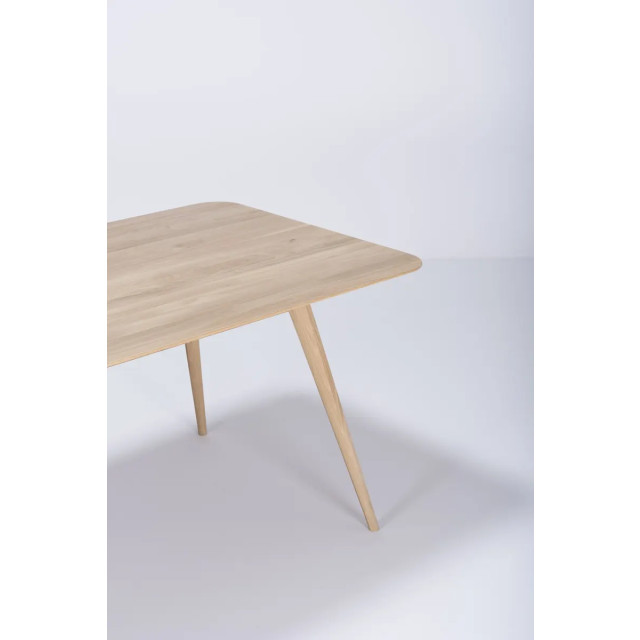 Gazzda Stafa table houten eettafel whitewash 220 x 90 cm 2042009 large