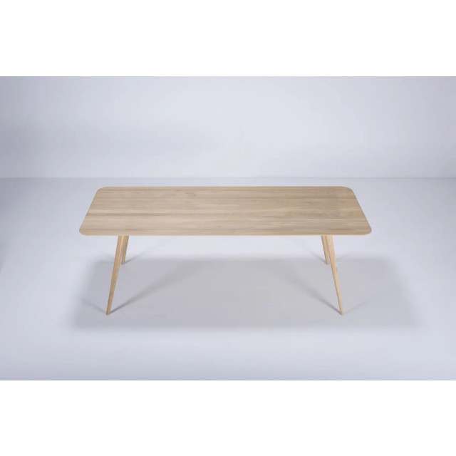 Gazzda Stafa table houten eettafel whitewash 220 x 90 cm 2042009 large