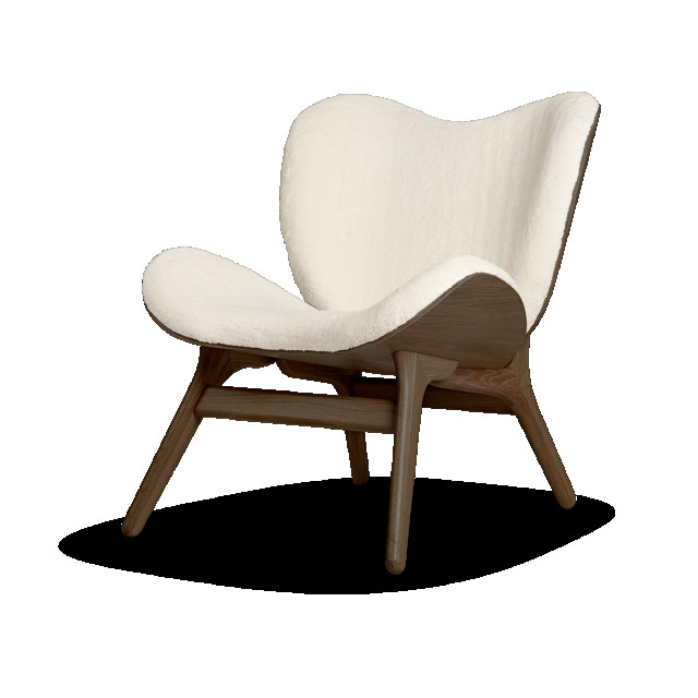 Umage A conversation piece houten fauteuil donker eiken teddy white 2180469 large