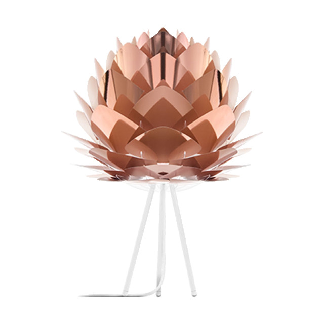 Umage Silvia medium tafellamp copper met tripod wit Ø 50 cm 2027713 large