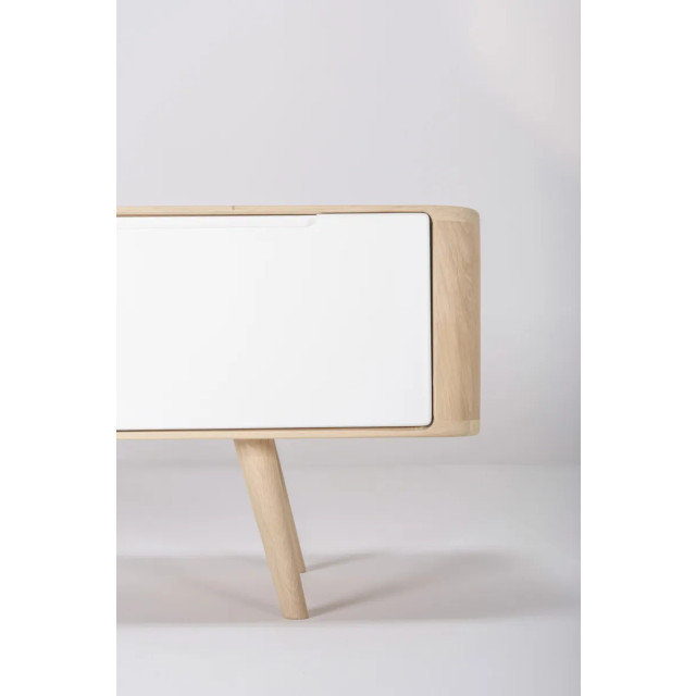 Gazzda Ena lowboard houten tv meubel whitewash 135 x 42 cm 2041611 large