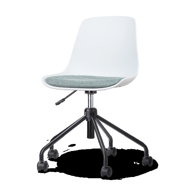 Nolon Nout-liv bureaustoel met zacht groen zitkussen zwart onderstel 2028391 large