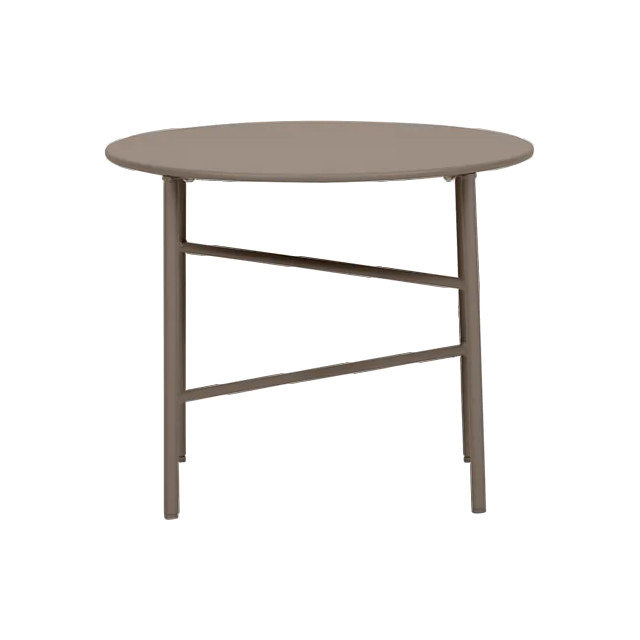 Lisomme Mila metalen tuin salontafel taupe Ø50 cm 2423445 large