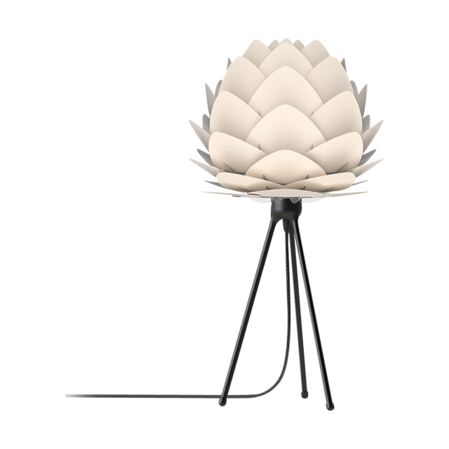 Umage Aluvia mini tafellamp pearl white met tripod zwart Ø 40 cm 2027796 large