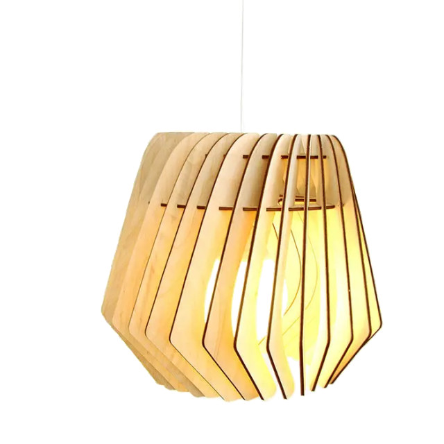 Bomerango Spin m houten hanglamp medium met koordset wit Ø 37 cm 2027910 large
