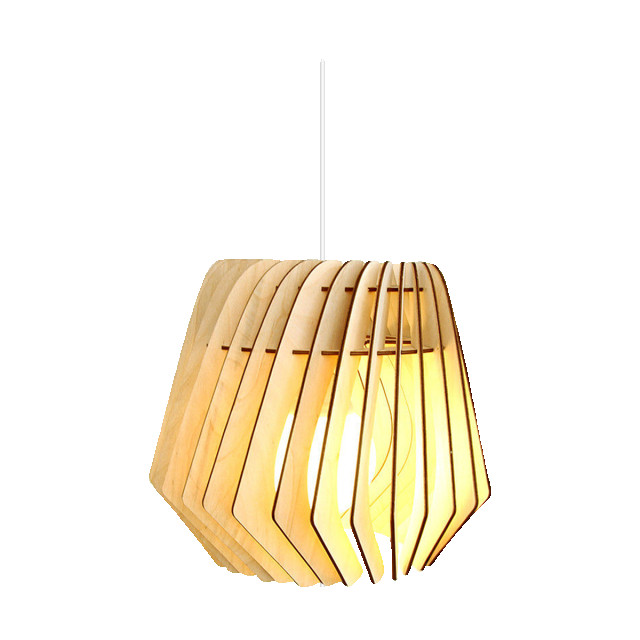 Bomerango Spin m houten hanglamp medium met koordset wit Ø 37 cm 2027910 large