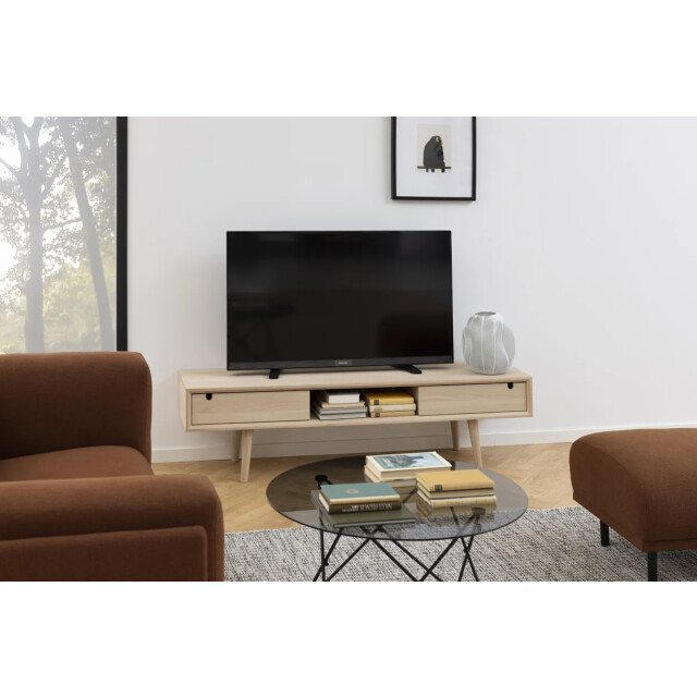 Lisomme Roosje houten tv meubel naturel 160 x 43 cm 2163682 large