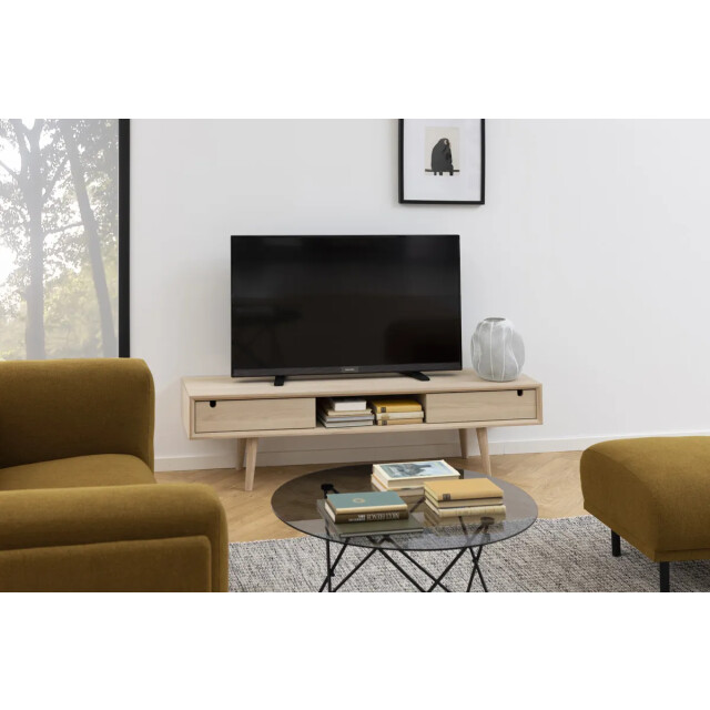 Lisomme Roosje houten tv meubel naturel 160 x 43 cm 2163682 large