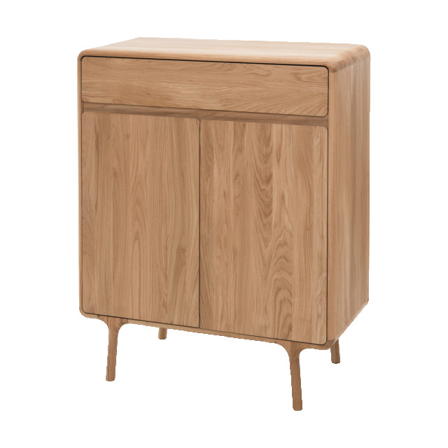 Gazzda Fawn cabinet houten opbergkast naturel 90 x 110 cm 2027185 large