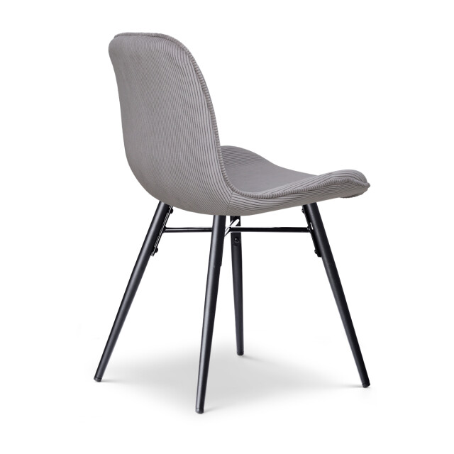 Nolon Nova-fé eetkamerstoel rib warm zwart onderstel set van 2 2847536 large