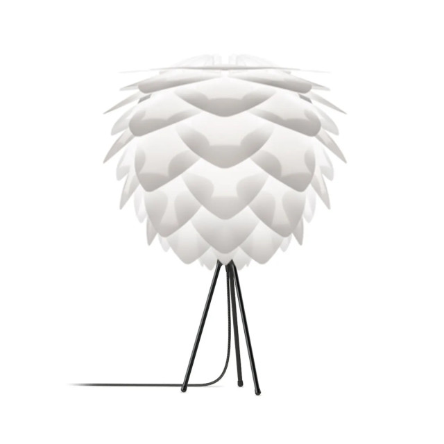 Umage Silvia medium tafellamp white met tripod zwart Ø 50 cm 2027739 large