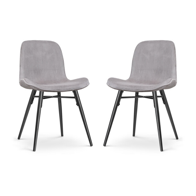 Nolon Nova-fé eetkamerstoel rib warm zwart onderstel set van 2 2847536 large