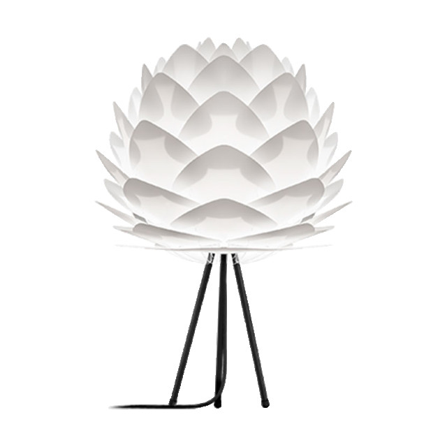 Umage Silvia medium tafellamp white met tripod zwart Ø 50 cm 2027739 large