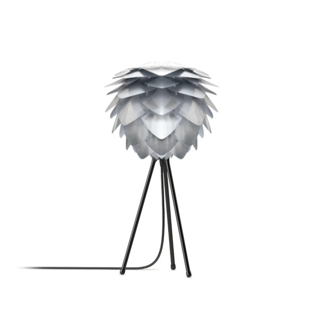 Umage Silvia mini tafellamp brushed steel met tripod zwart Ø 32 cm 2027746 large