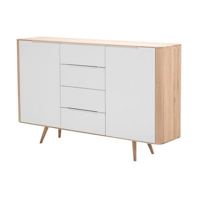 Gazzda Ena dresser 180 houten ladekast whitewash 180 x 110 cm 2041988 large