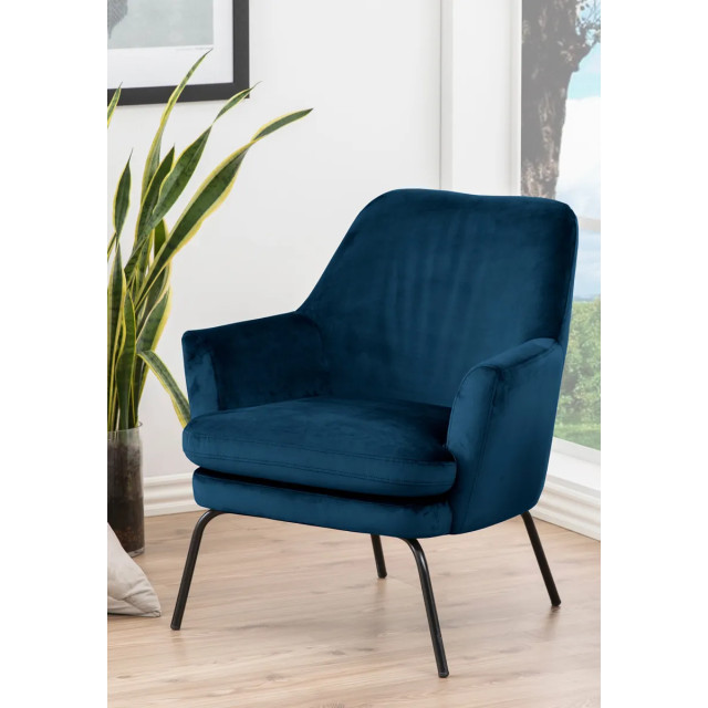 Lisomme Jez velvet fauteuil donker 2027266 large