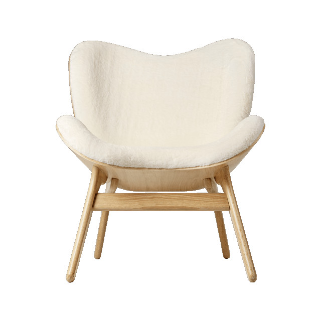 Umage A conversation piece naturel houten fauteuil teddy white 2176802 large
