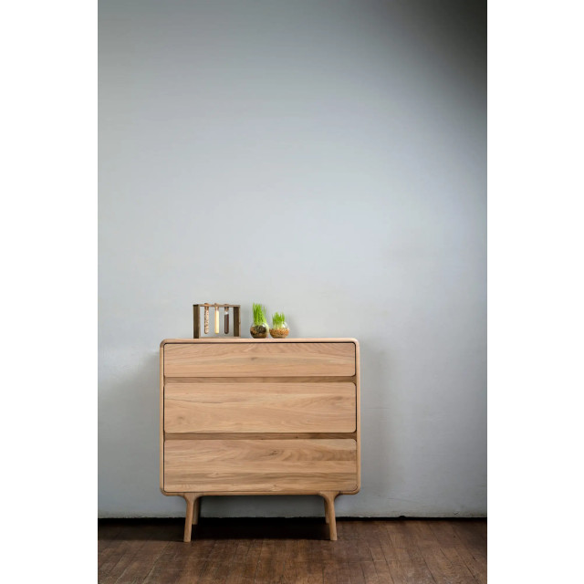Gazzda Fawn drawer houten ladekast naturel 90 x 90 cm 2027121 large