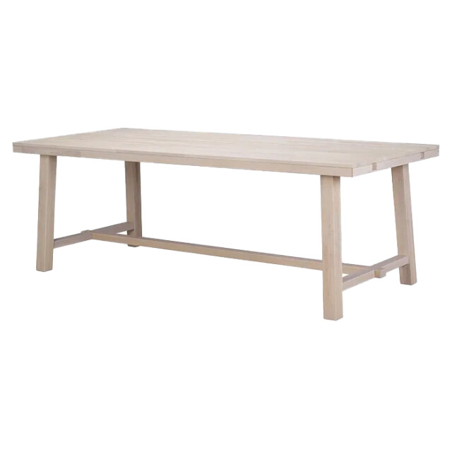 Rowico Home Brooklyn verlengbare houten eettafel whitewash 220 x 95 cm 2394253 large