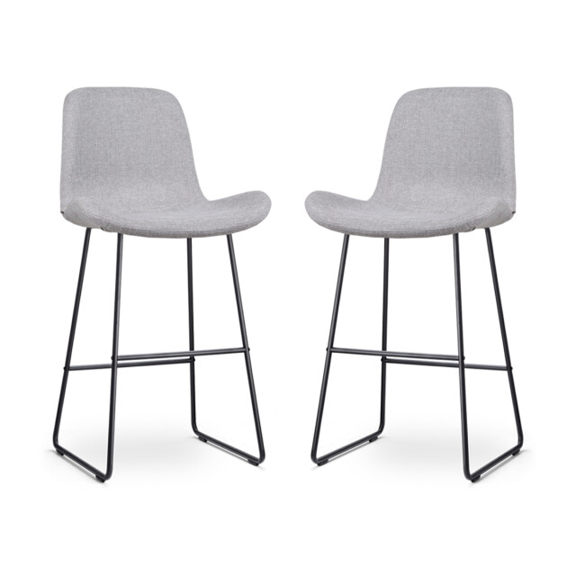 Nolon Nino-fé barkruk licht zwart onderstel 75 cm set van 2 2832738 large