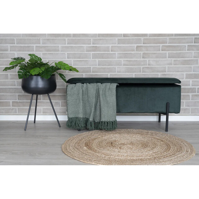 Artichok Milou jute vloerkleed naturel Ø 90 cm 2028759 large
