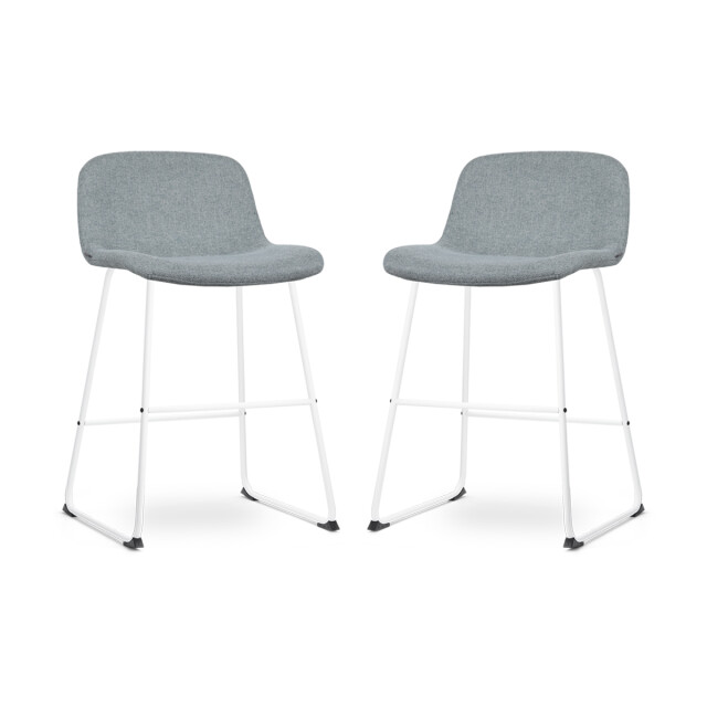 Nolon Nino-mats barkruk zacht wit onderstel 65 cm set van 2 2833513 large