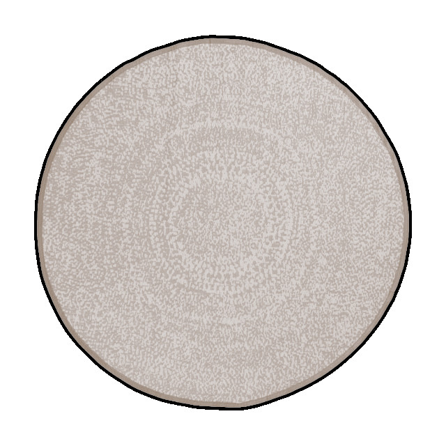 Lisomme Alina buitenkleed rond taupe Ø 180 cm 2028977 large