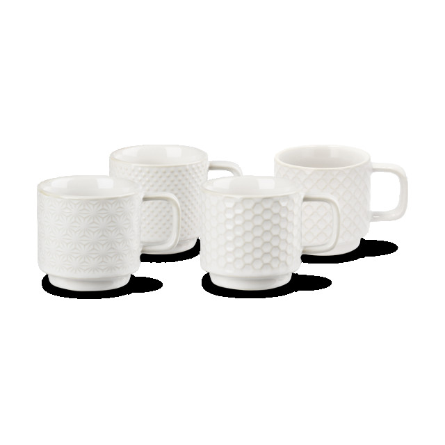 Villa Collection Elstra espresso kopjes met patroon gebroken set van 4 2069152 large